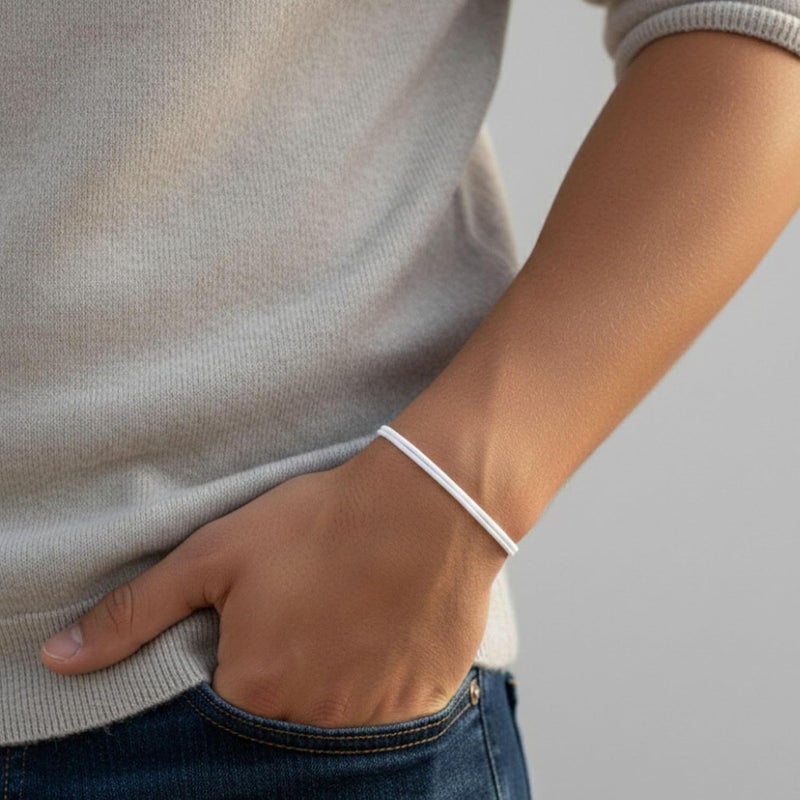 Luck Strings Adjustable Wax Nylon Cord Bracelet for Men Women Adult - Vegan Leather String | Unisex Waterproof Nautical & Surfer Style Friendship Gift, Minimalist - Image 2